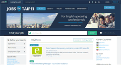 Desktop Screenshot of jobsintaipei.com